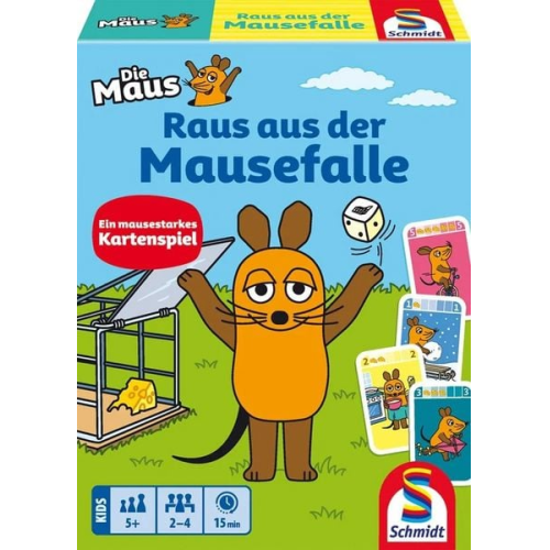 Schmidt 750063 - Die Maus, Raus aus der Mausefalle, Kartenspiel