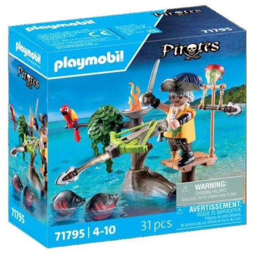 PLAYMOBIL 71795 Pirat mit Balliste