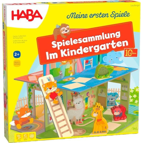 HABA 2011718001 - Meine ersten Spiele, Spielesammlung Im Kindergarten, mit 10 Spielideen