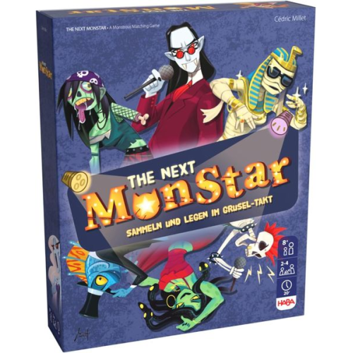 HABA 2011823001 - The Next MonStar, Sammeln und Legen im Grusel-Takt, Strategiespiel