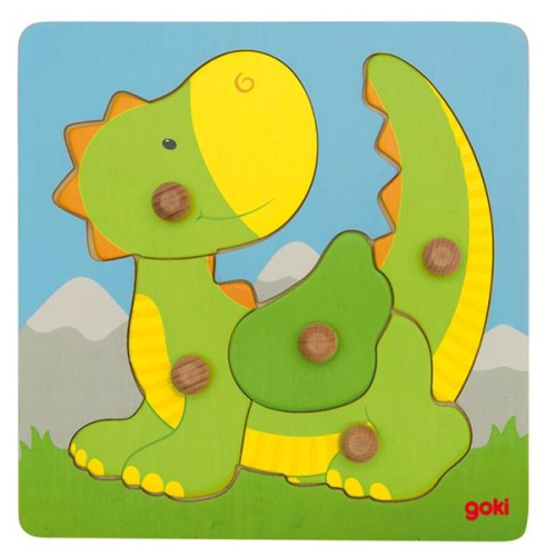 Goki 57553 - Steckpuzzle Drache