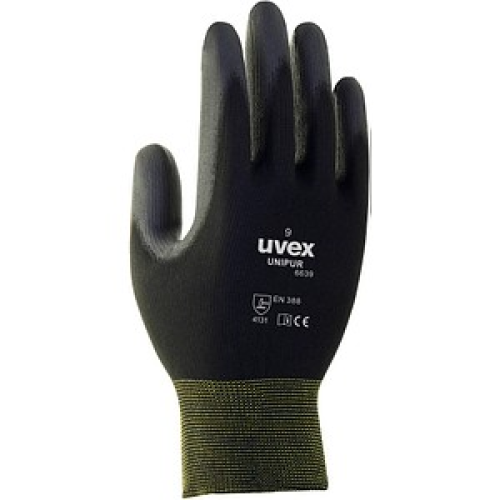 uvex unisex Arbeitshandschuhe Unipur 6639 schwarz Größe 7 1 Paar