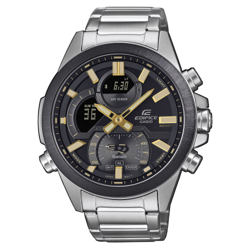 Casio ECB-30DB-1A9EF Edifice Herrenuhr Bluetooth Schwarz/Goldfarben