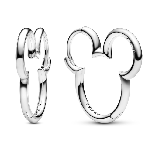 Pandora 293528C00 Damen-Creolen Disney Micky Maus Silhouette Silber