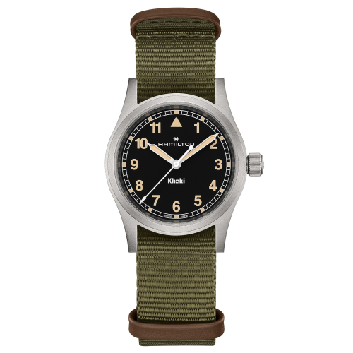 Hamilton H69301930 Armbanduhr Khaki Field Quarz Grün/Schwarz 33 mm