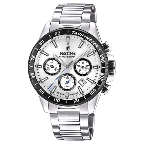 Festina F20560/1 Herrenuhr Chronograph Stahl/Silberfarben