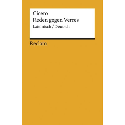 Cicero - Reden gegen Verres. Gesamtausgabe