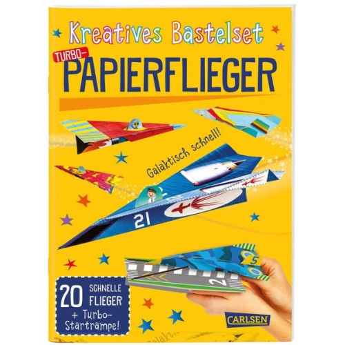 Bastelset für Kinder: Kreatives Bastelset: Turbo-Papierflieger