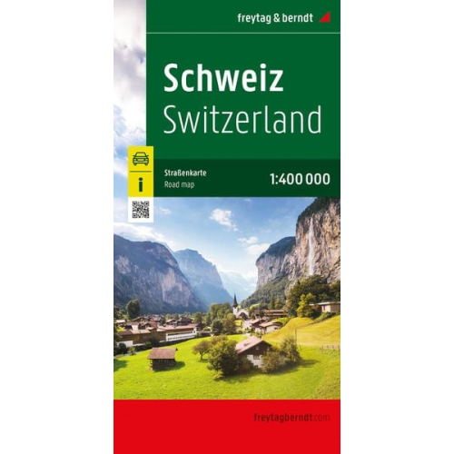 Schweiz, Straßenkarte 1:400.000, freytag & berndt