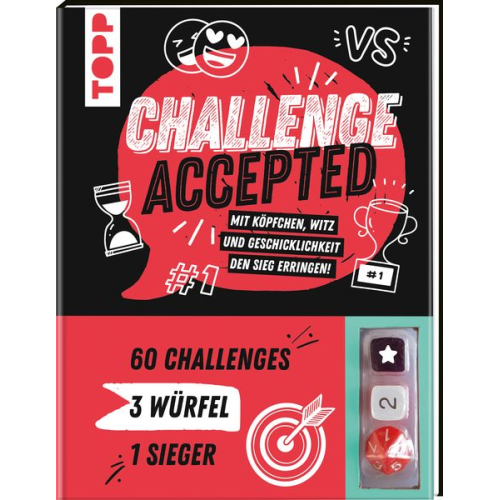 Frechverlag - Challenge accepted! Mit 3 Würfeln und 60 Challenges