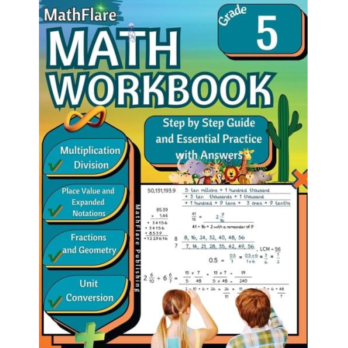 Mathflare Publishing - MathFlare - Math Workbook 5th Grade