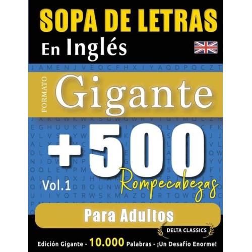 Delta Classics - Sopa De Letras En Inglés Formato Gigante