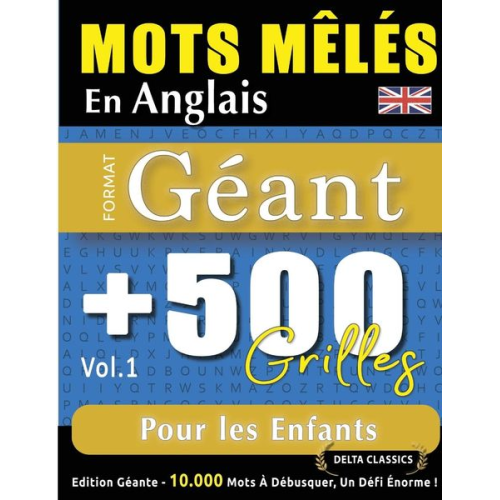 Delta Classics - Mots Mêlés En Anglais Format Géant