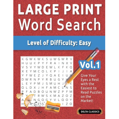 Delta Classics - Large Print Word Search - Level Of Difficulty