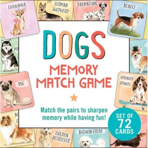 Dogs Memory Match Game (Set of 72 Cards)