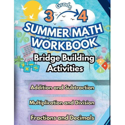 Summer Bridge Building - Summer Math Workbook | 3-4 Grade Bridge Building Activities