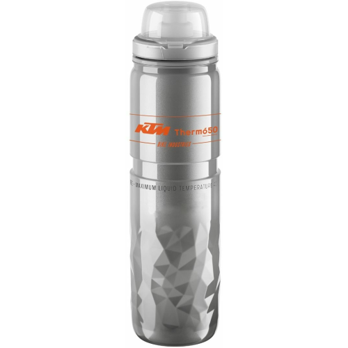 KTM BOTTLE HOT &amp; ICE 650ML GRAY/ORANGE Trinkflasche grau