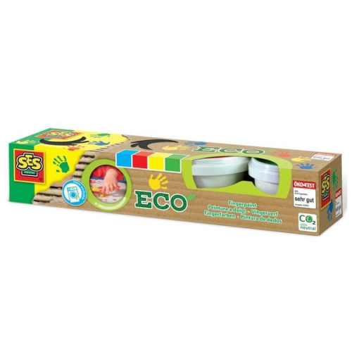 SES Creative - Eco Fingerfarbe 4 Farben