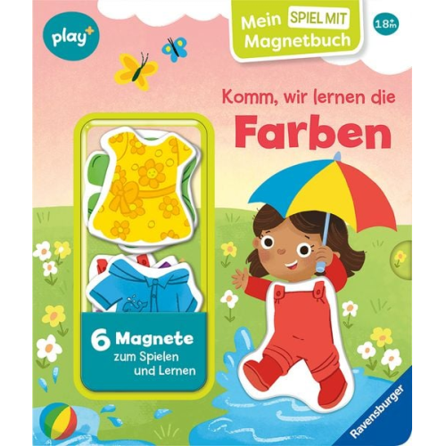 Kathrin Lena Orso - Play+ Mein Spiel mit-Magnetbuch Komm, wir lernen die Farben - ab 18 Monate
