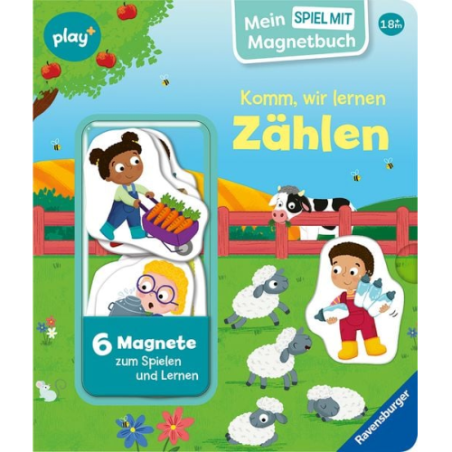 Kathrin Lena Orso - Play+ Mein Spiel mit-Magnetbuch Komm, wir lernen Zählen - ab 18 Monate