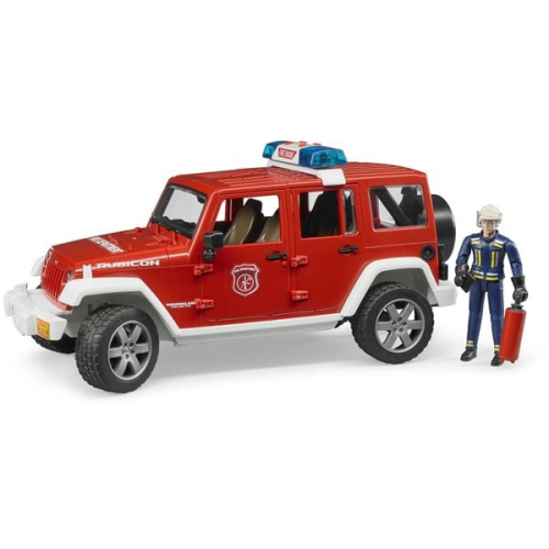 Bruder - Jeep Wrangler Rubicon Unlimited Feuerwehr-Einsatzfahrzeug und Figur