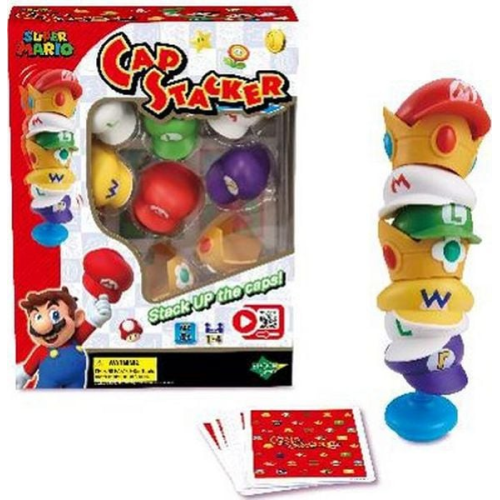 EPOCH Games 7554 - Super Mario Cap Stacker, Stapelspiel