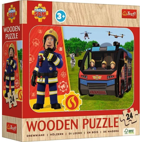 Holz Puzzle Junior 24 - Feuerwehrmann Sam