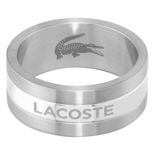 Lacoste 2040093 Herrenring Adventurer Silberfarben