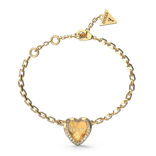 Guess JUBB04607JWYG Damen-Armband Herz Mon Amour Goldfarben