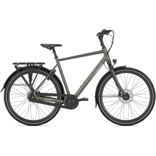 Gazelle Chamonix C8, 8 Gang Nabenschaltung, Herrenfahrrad, Diamant, Modell 2024, 28 Zoll 53 cm clay greenmatte