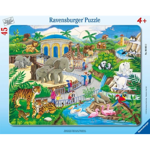 Besuch im Zoo, Rahmenpuzzle (Ravensburger 06661)