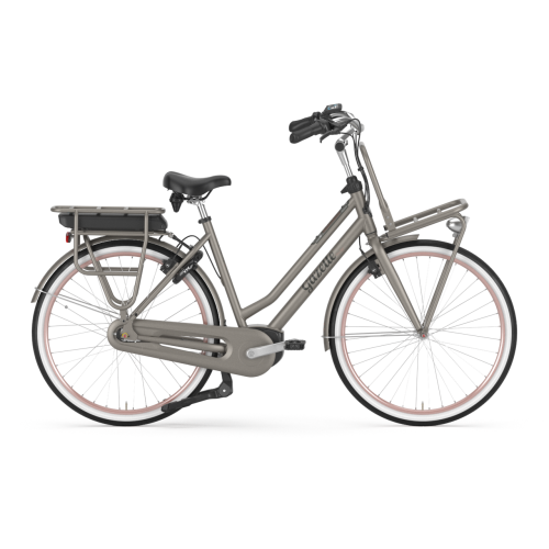 Gazelle Miss Grace C7+ HMB Smart (500 Wh), 7 Gang Nabenschaltung, Unisexfahrrad, Curve, Modell 2024, 28 Zoll 49 cm clay greenmatte