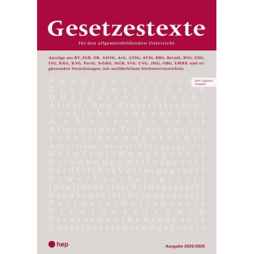 Hep Verlag - Gesetzestexte 2025/2026 (Print inkl. digitaler Ausgabe)