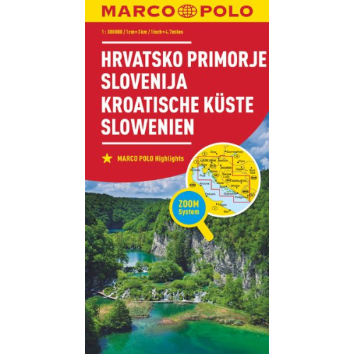 MARCO POLO Karte Kroat. Küste, Slowenien 1:300 000