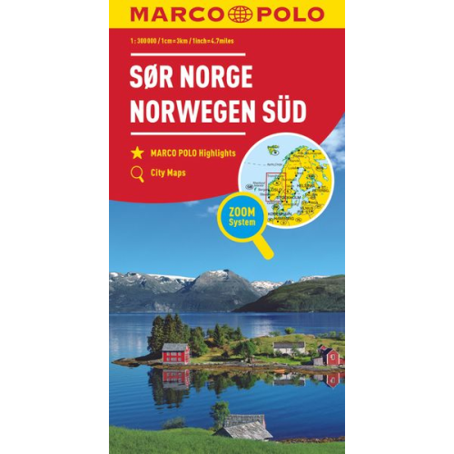 MARCO POLO Regiokarte N Norwegen Süd 1:325 000