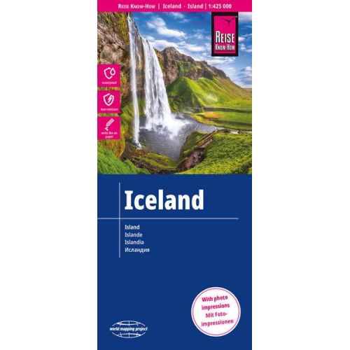 Reise Know-How Verlag Peter Rump GmbH - Reise Know-How Landkarte Island / Iceland (1:425.000)