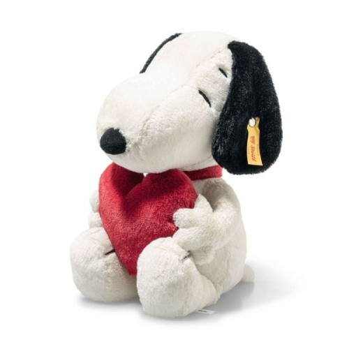 Steiff 024375 - Snoopy Love, 30 cm, Plüsch-Hund aus der Comicserie Peanuts