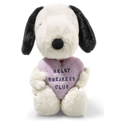 Steiff 024450 - Snoopy Heartbreakers Club, 22 cm, Plüsch-Hund aus der Comicserie Peanuts