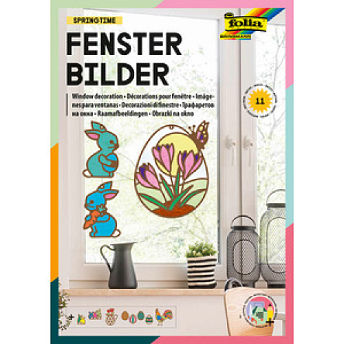 folia Fensterbilder Set Springtime mehrfarbig