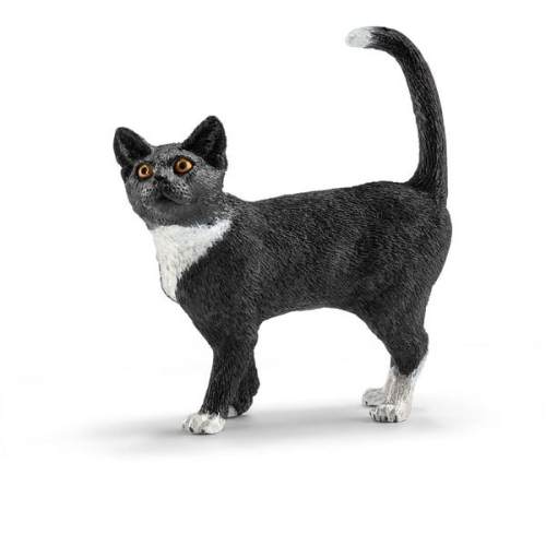 Schleich Katze - stehend, Tier Spielfigur