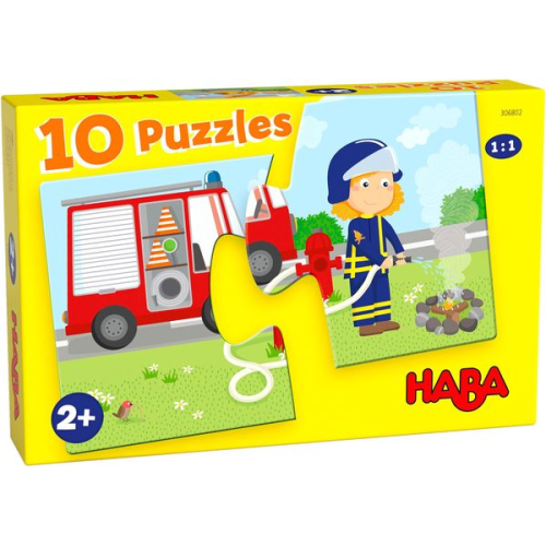 HABA - 10 Puzzles - Einsatzfahrzeuge