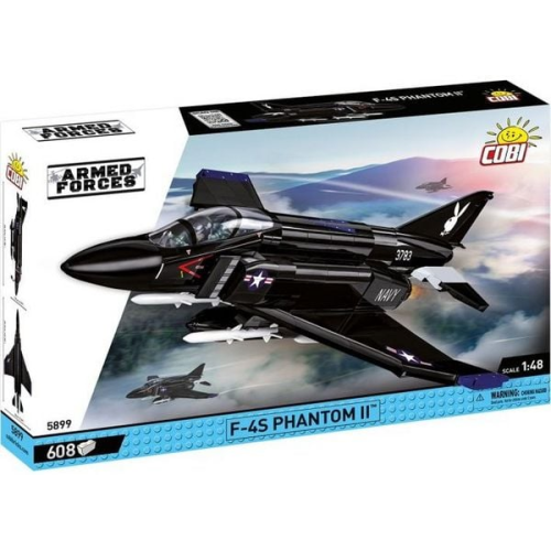 COBI Armed Forces 5899 - F-4S Phantom II Black Bunny, Überschall-Mehrzweckjäger, Maßstab 1:48, Bausatz, 608 Teile