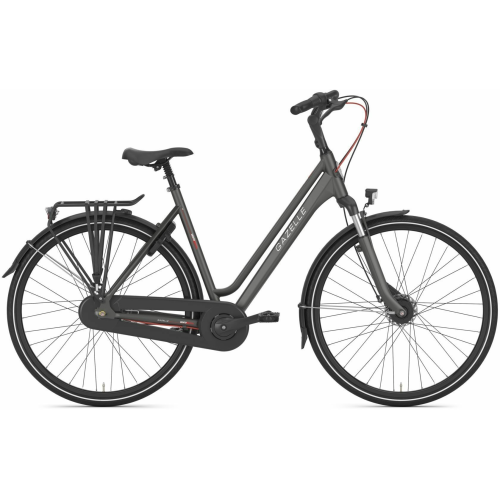 Gazelle VENTO C7, 7 Gang Nabenschaltung, Damenfahrrad, Tiefeinsteiger, Modell 2024, 28 Zoll 53 cm titanium grey