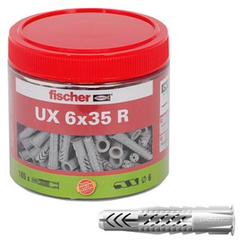 fischer UX 6x35 R Universaldübel-Sortiment 185 Stück