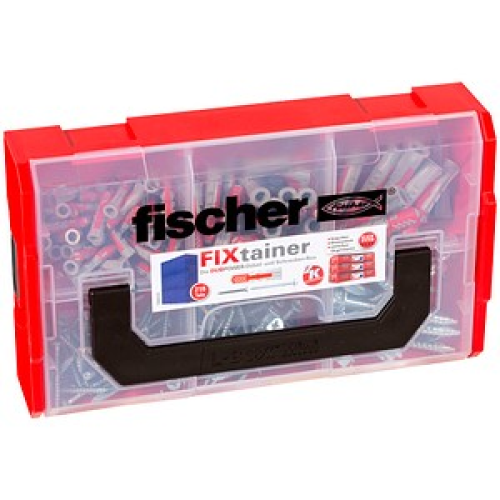 fischer FixTainer 2K Dübel- und Schrauben-Sortiment Ø 4,5/5/6/7/8/10 mm 30/40/50/55/69 mm, 210 Stück