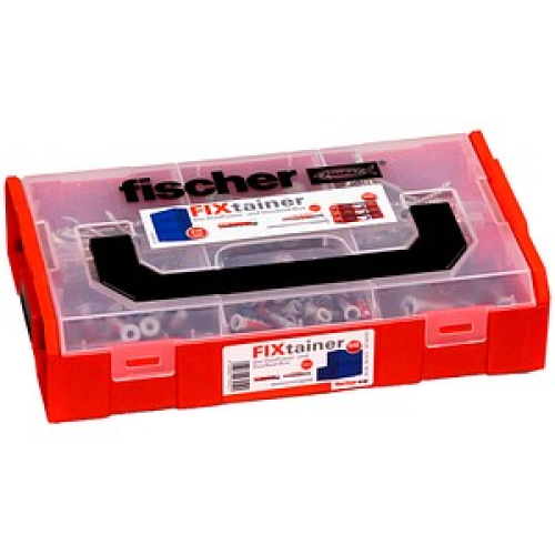 fischer FixTainer - DuoPower / DuoSeal + S Dübel- und Schrauben-Sortiment Ø 4,5/6/8/10 mm x 30/38/48/60/70 mm, 275 Stück