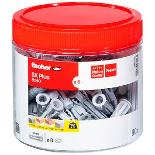 fischer SX Plus Spreizdübel 80 Stück