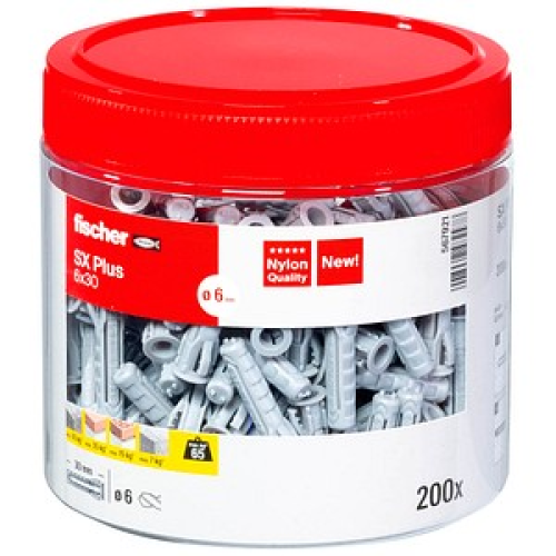 fischer SX Plus 6x30 Spreizdübel 200 Stück