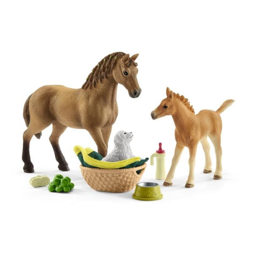 Schleich 42432 - Horse Club, Sarahs Tierbaby-Pflege