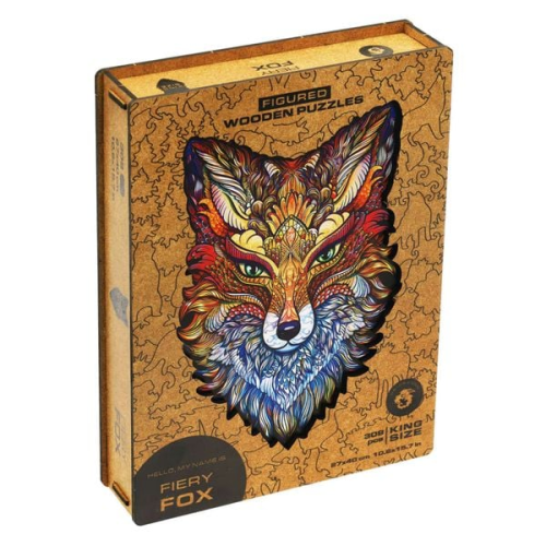 Fiery Fox, 27 x 40 cm, 308 Teile, Holz-Puzzle